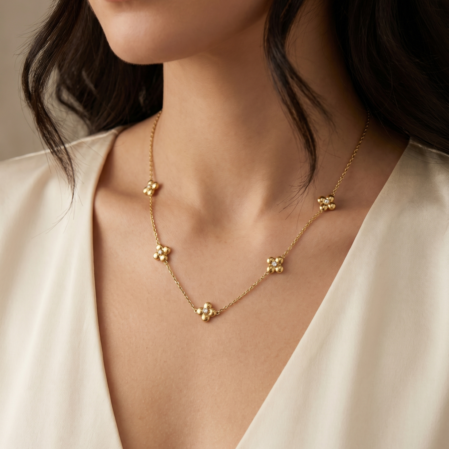 Golden Blossom Necklace