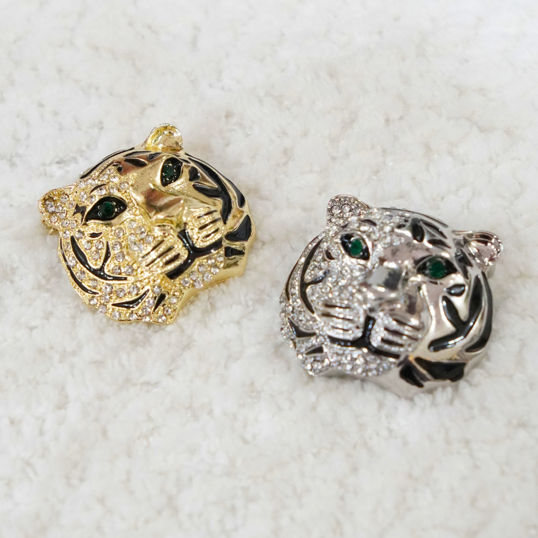 Tiger Brooch - Gold – photo 4