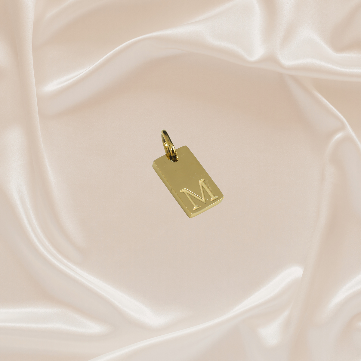 Dainty Alphabet Charm Gold  - M