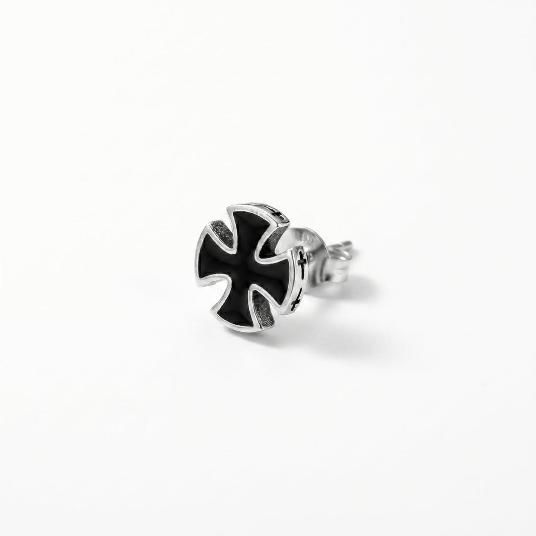 The Noir Cross Studs ( Pair ) – photo 2