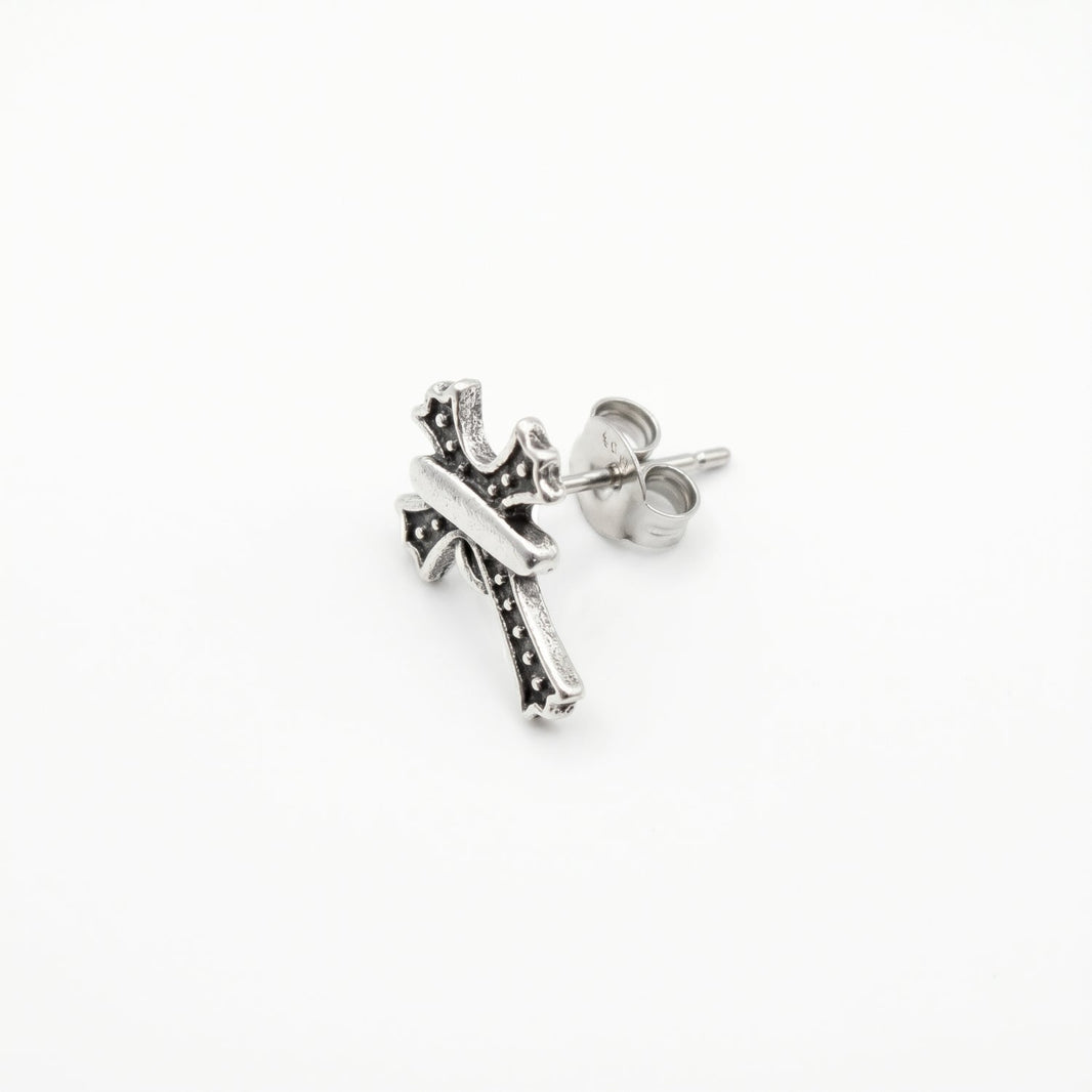 The Gothic Cross Studs ( Pair ) – photo 2