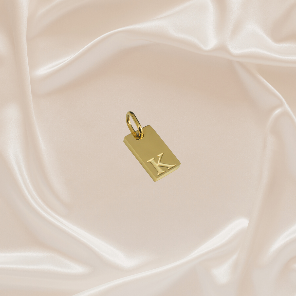 Dainty Alphabet Charm Gold  - K