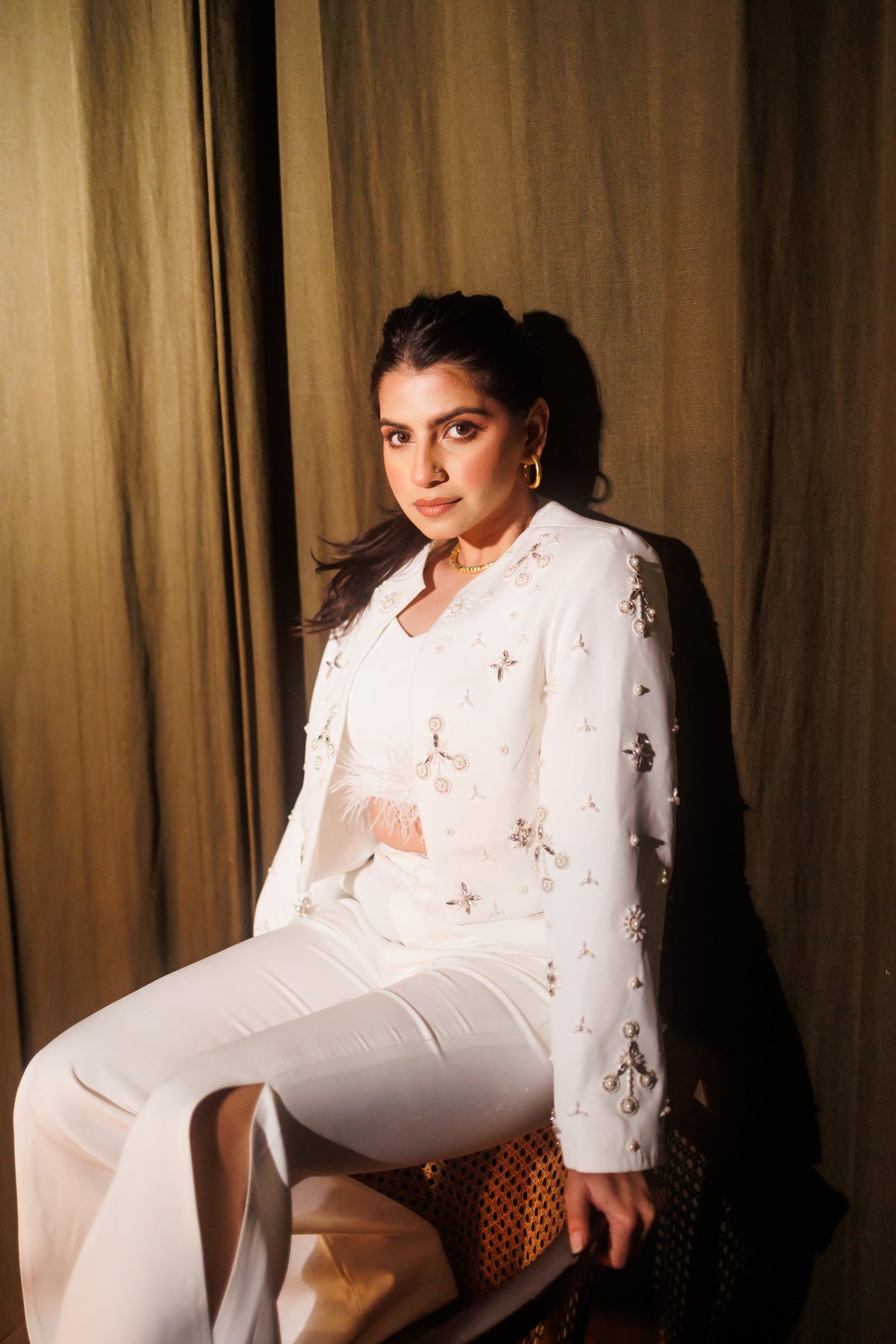 Ivory 3 piece blazer set – photo 5