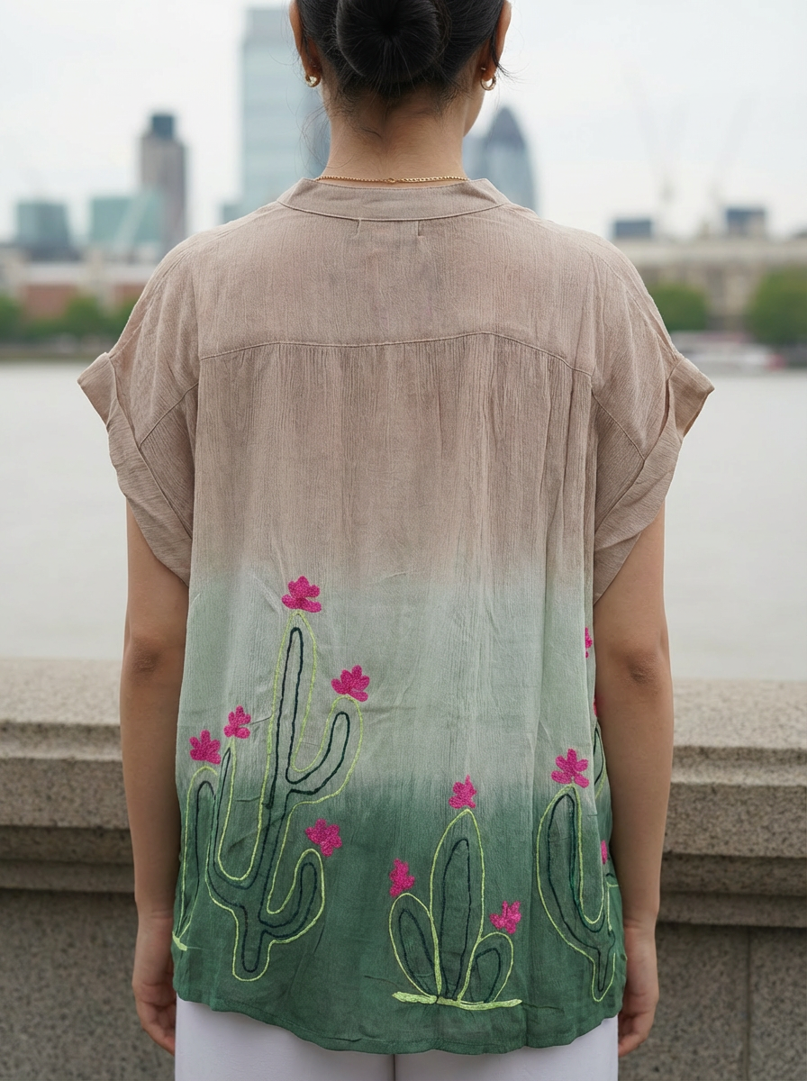 Oasis Bloom Tie-Dye Shirt