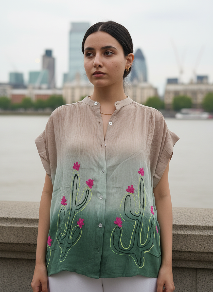 Oasis Bloom Tie-Dye Shirt