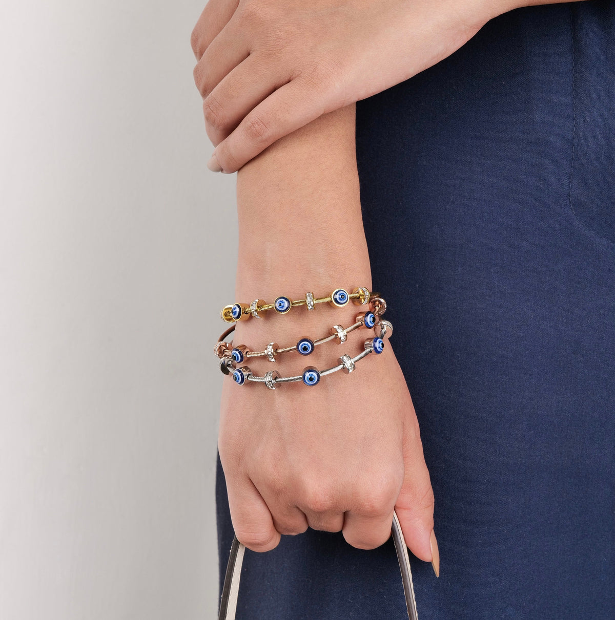 Everyday Evil Eye Bangle – photo 1