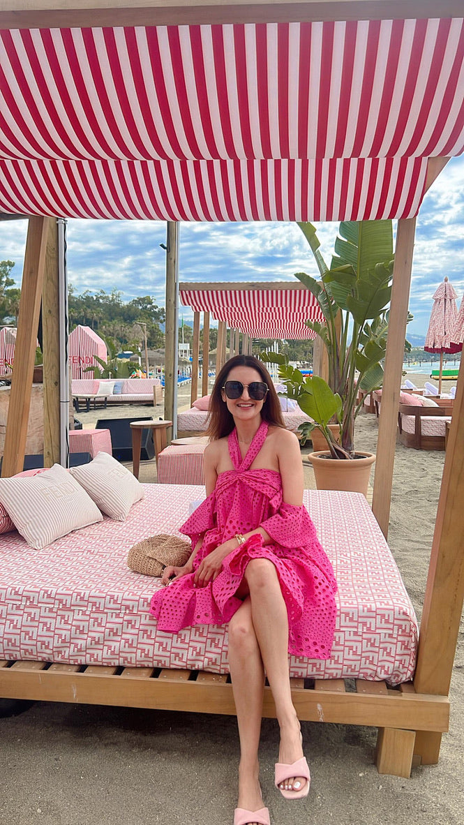 Dr. Dipti Dhillon in our fuchsia pink alter dress – photo 3