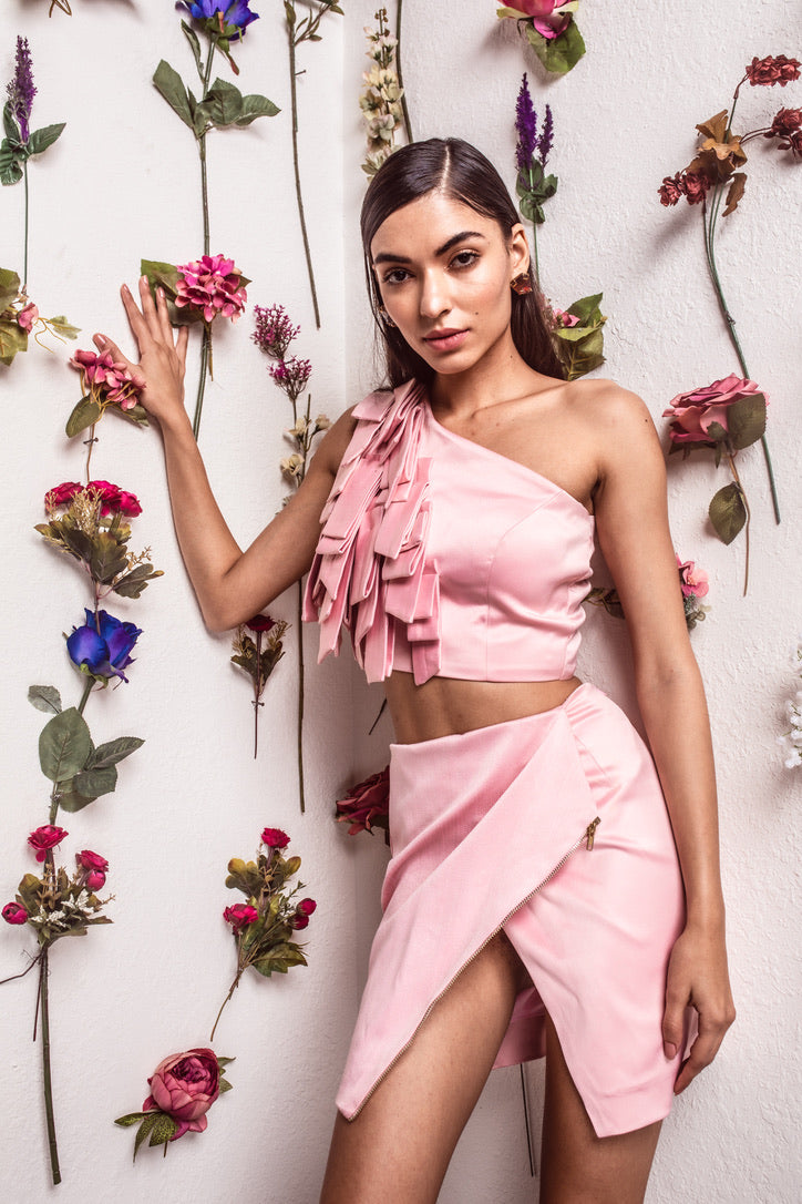 Pink cutout strips set – photo 2