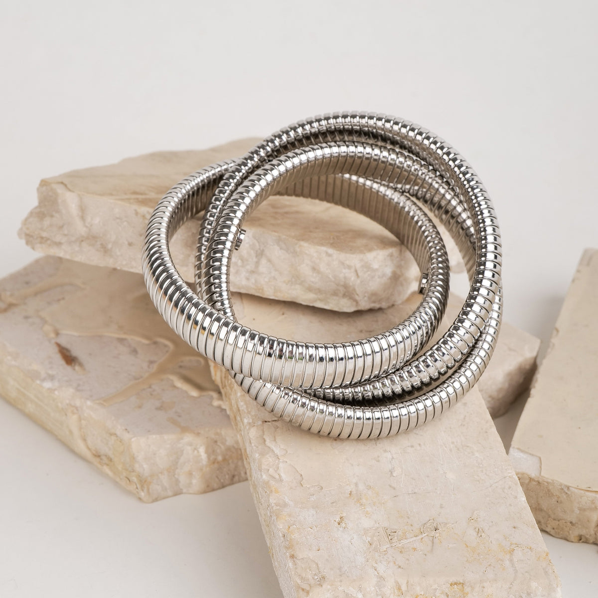Stretchable Three Snake Bangle – photo 3