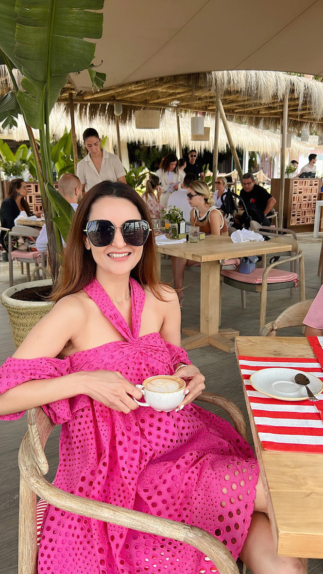 Dr. Dipti Dhillon in our fuchsia pink alter dress – photo 5