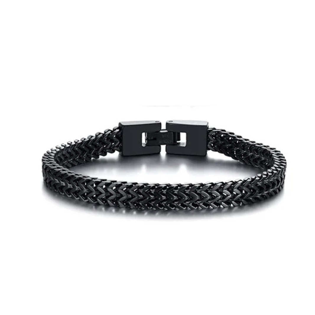 Black Metal Bracelet for Men – photo 2