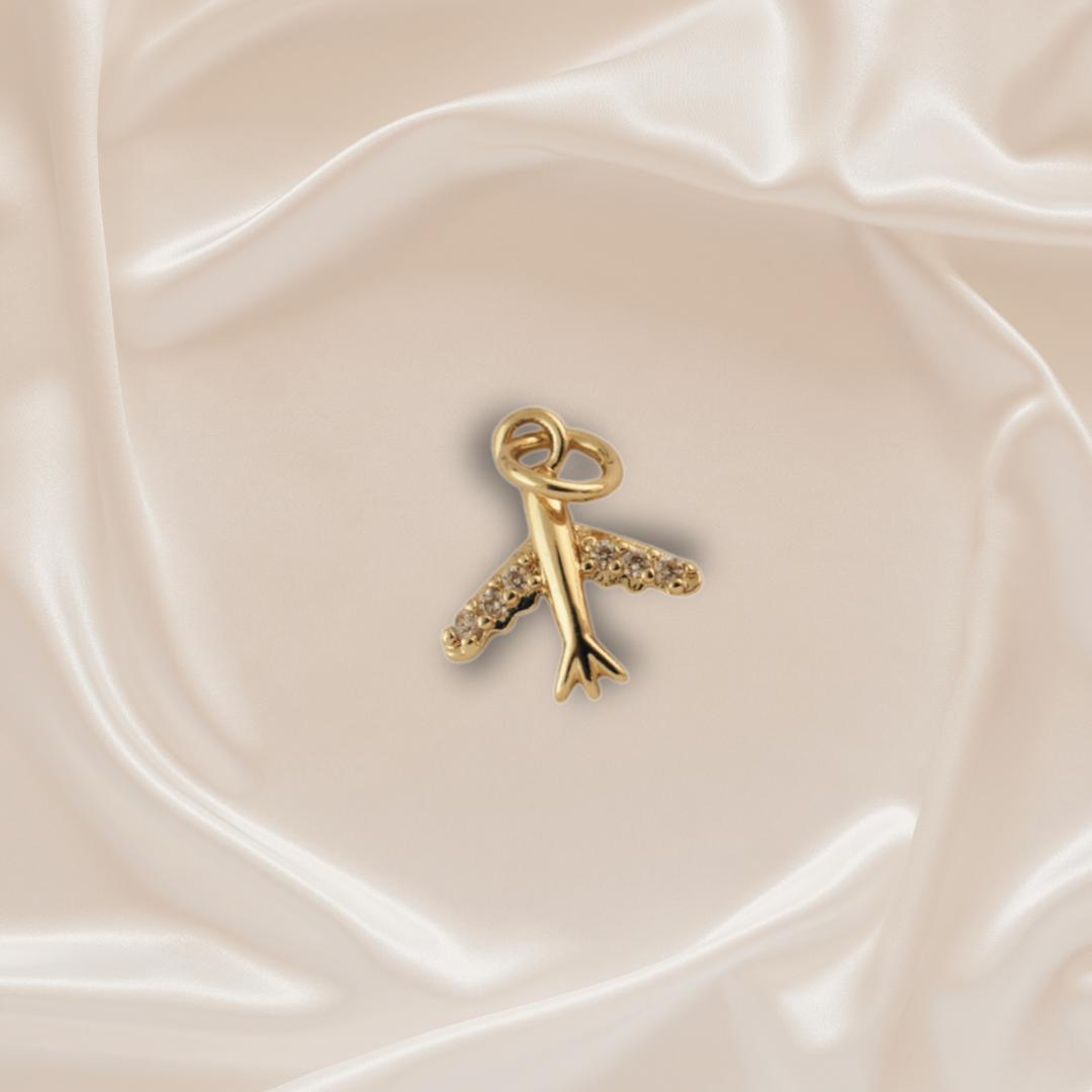 The Studded Plane Charm