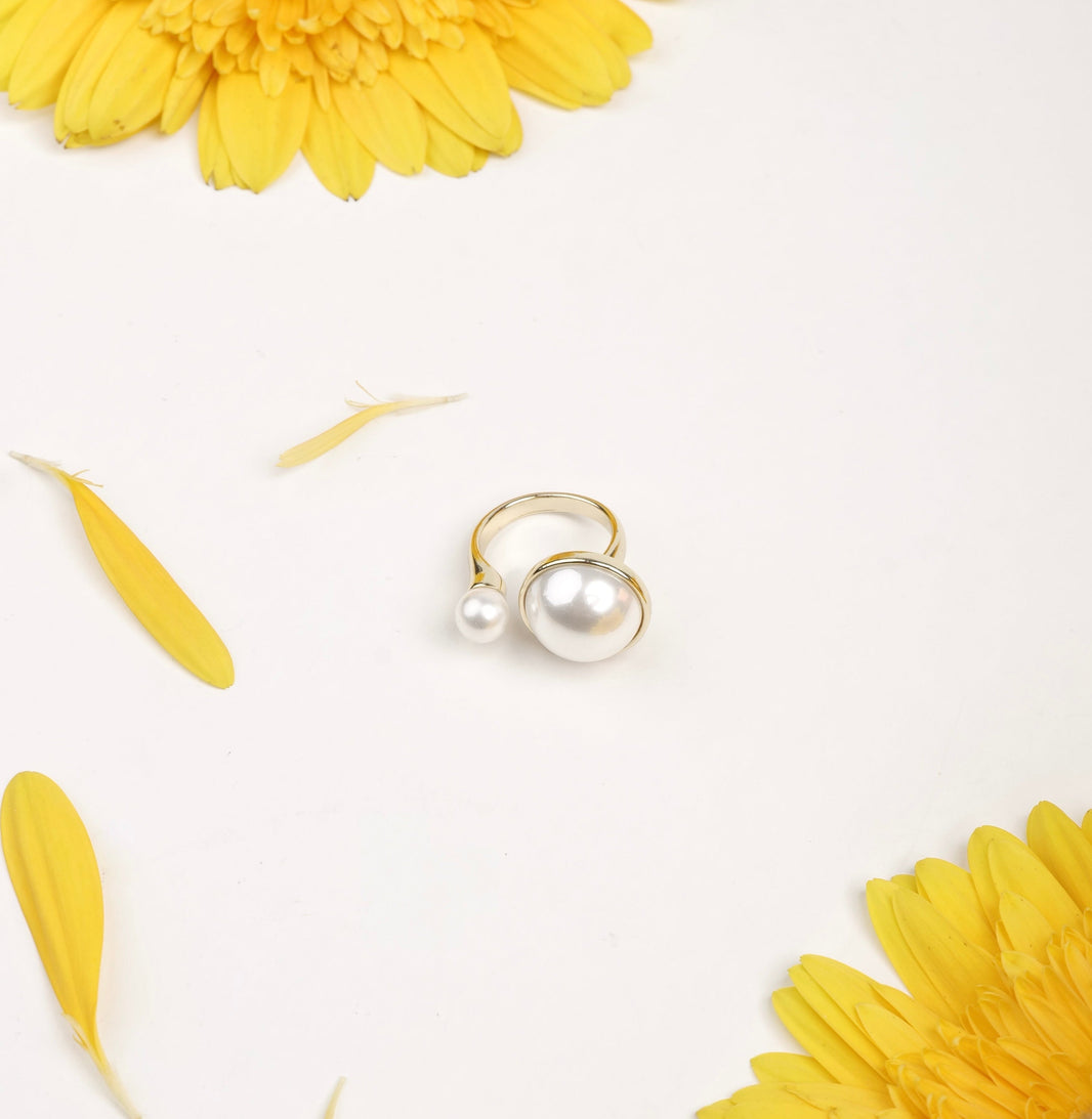 Front Opened Pearl Ring – photo 2