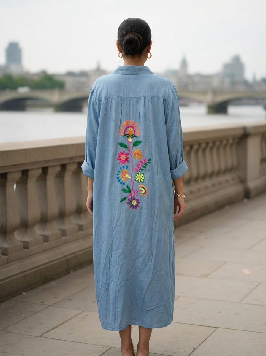 Artisan Meadow Duster Dress