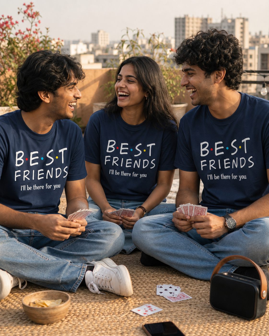 B.E.S.T F.R.I.E.N.D.S – I'll Be There for You Unisex Matching T-Shirts – Best Friends I ll be there for you Oversized Black Navy Blue
