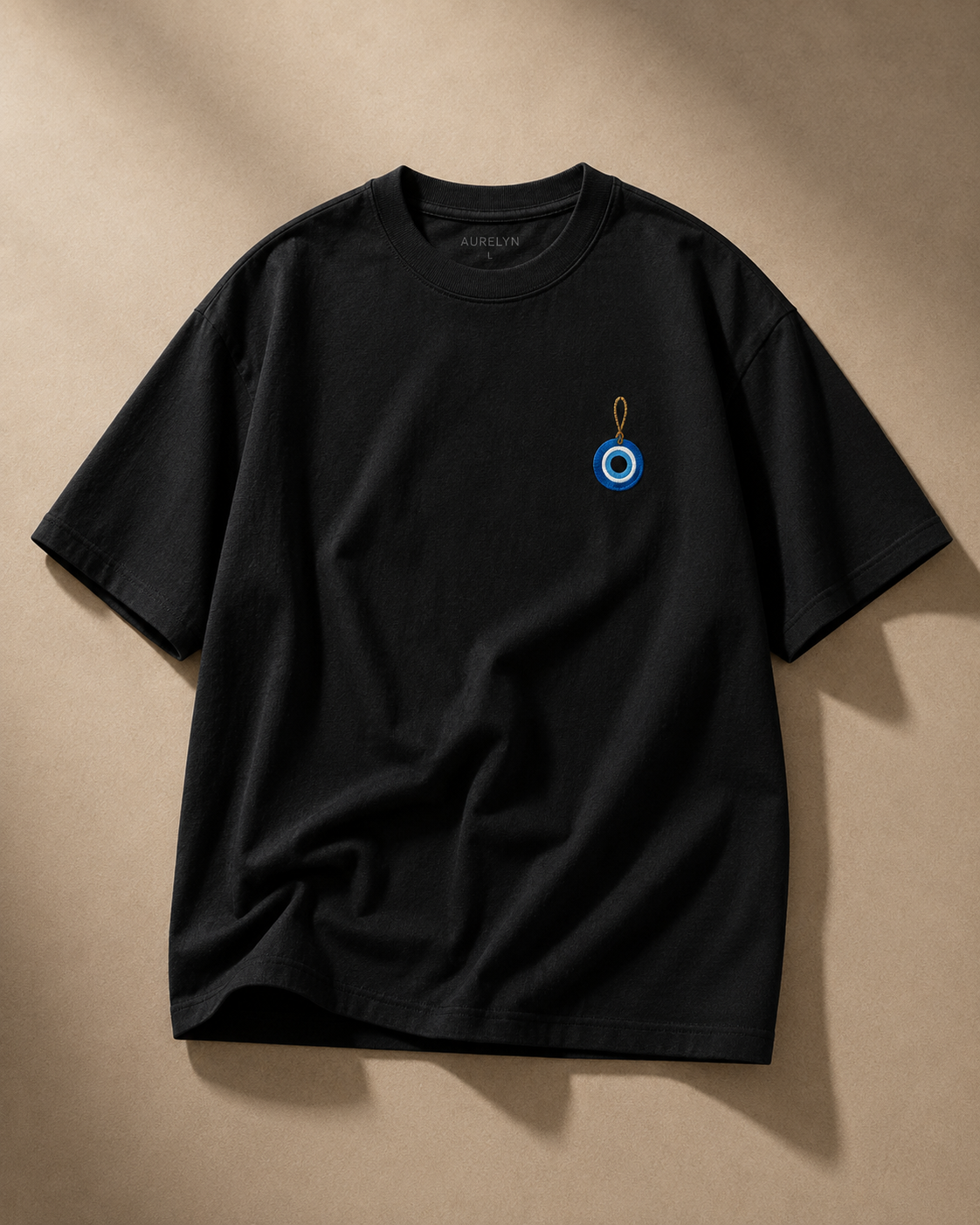Evil Eye Charm Unisex Oversized Tee