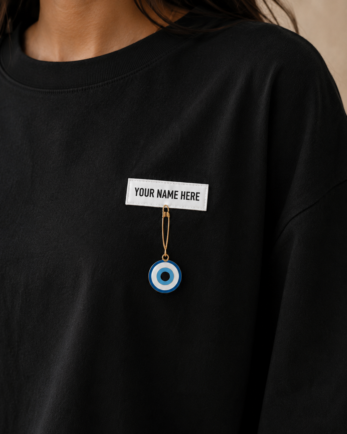 Personalised Nazar Charm Oversized T-Shirt