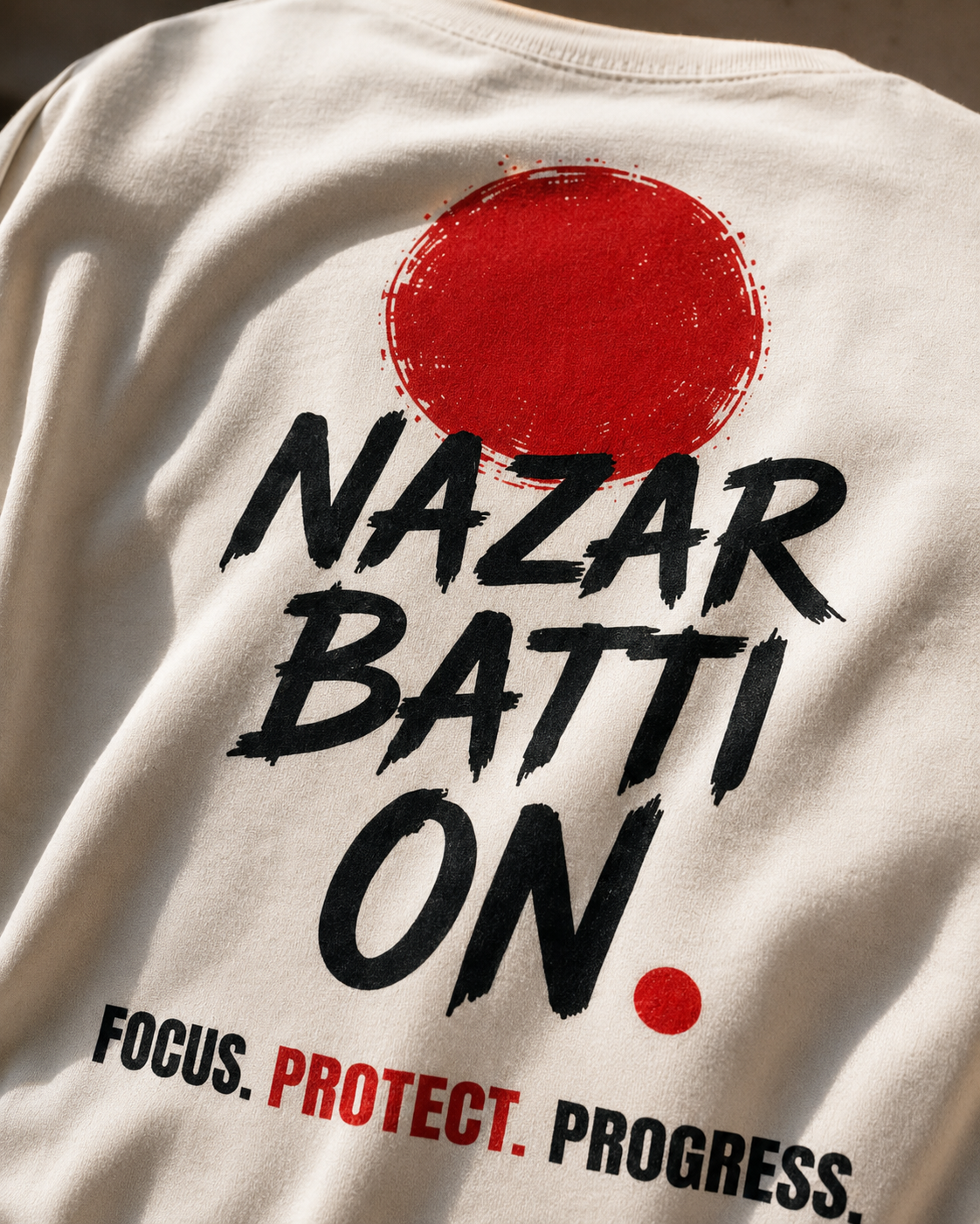 Nazar Batti On Oversized T-Shirt