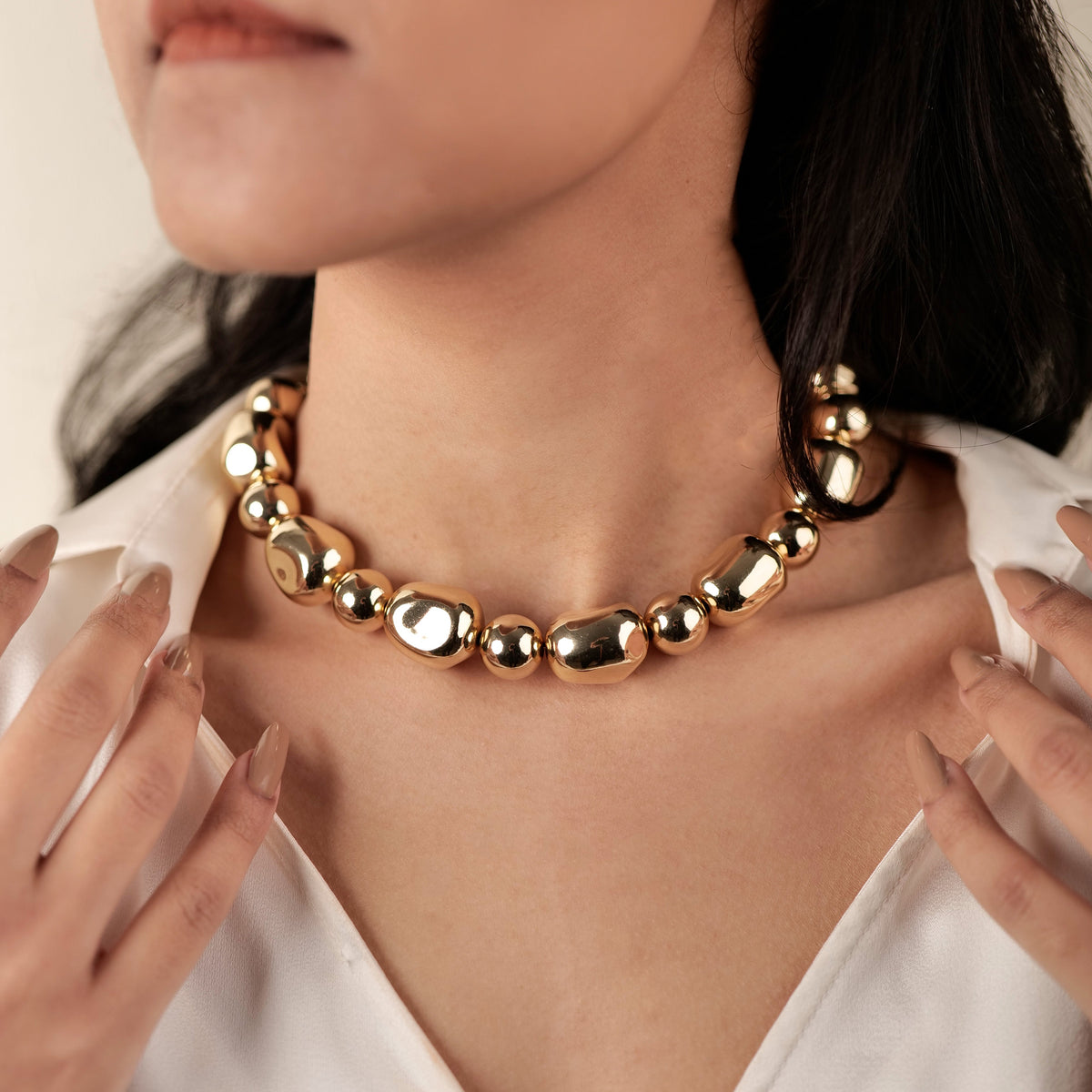 Bollywood Necklace – worn by a model
