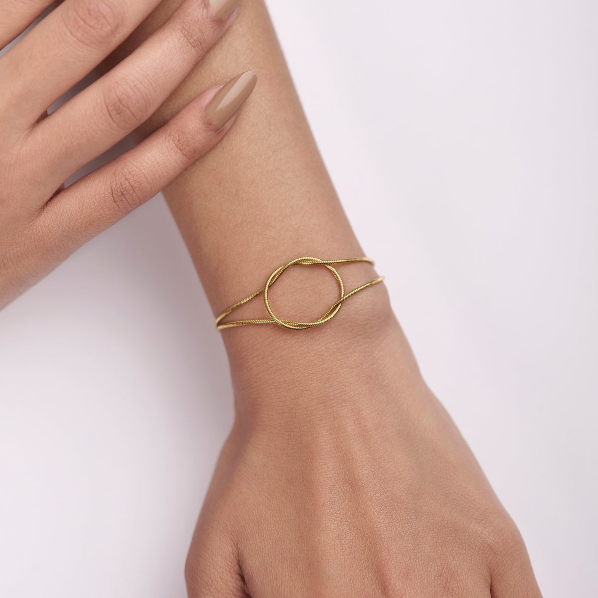 Infinity Knot Bracelet – worn by a model