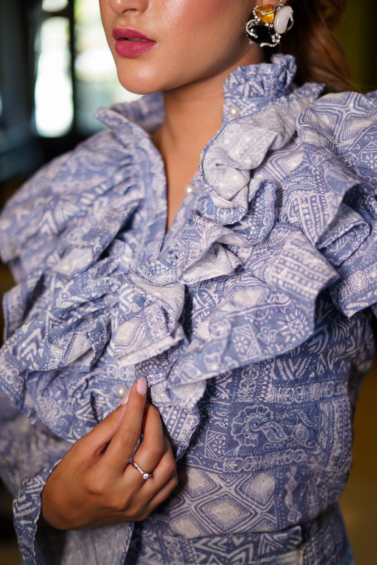 Printed Blue co-ord Set – photo 5