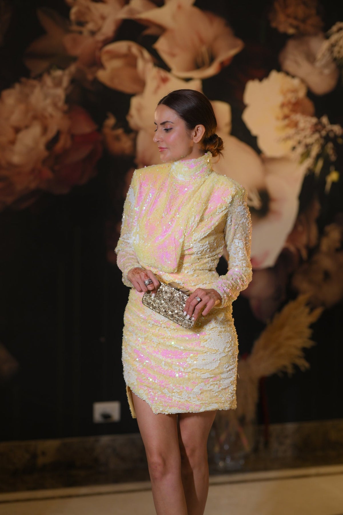 Yellow sequins dress – photo 5