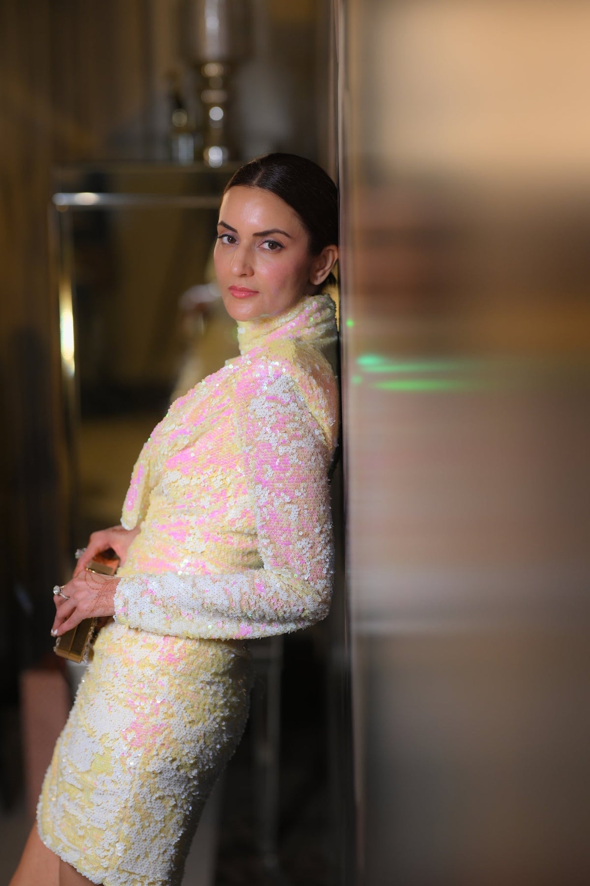 Yellow sequins dress – photo 6