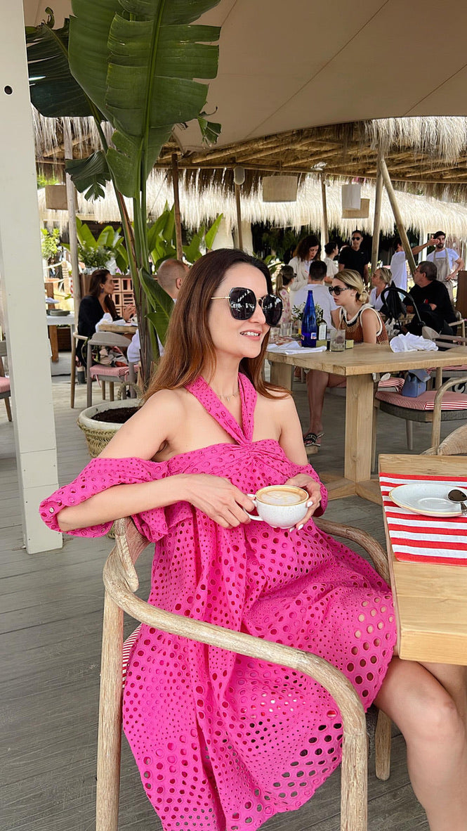Dr. Dipti Dhillon in our fuchsia pink alter dress – photo 2