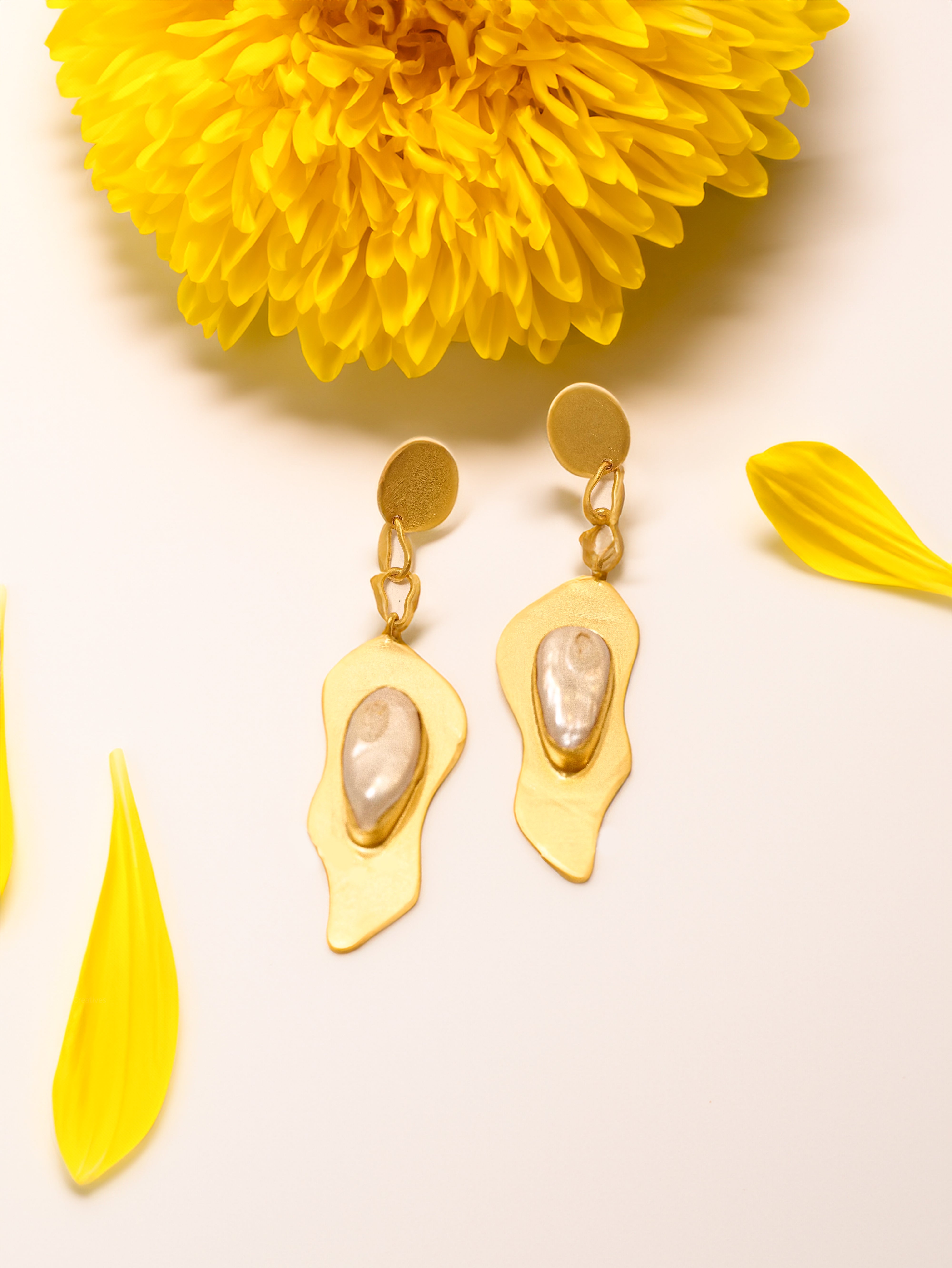 Pearl Abstract Earrings