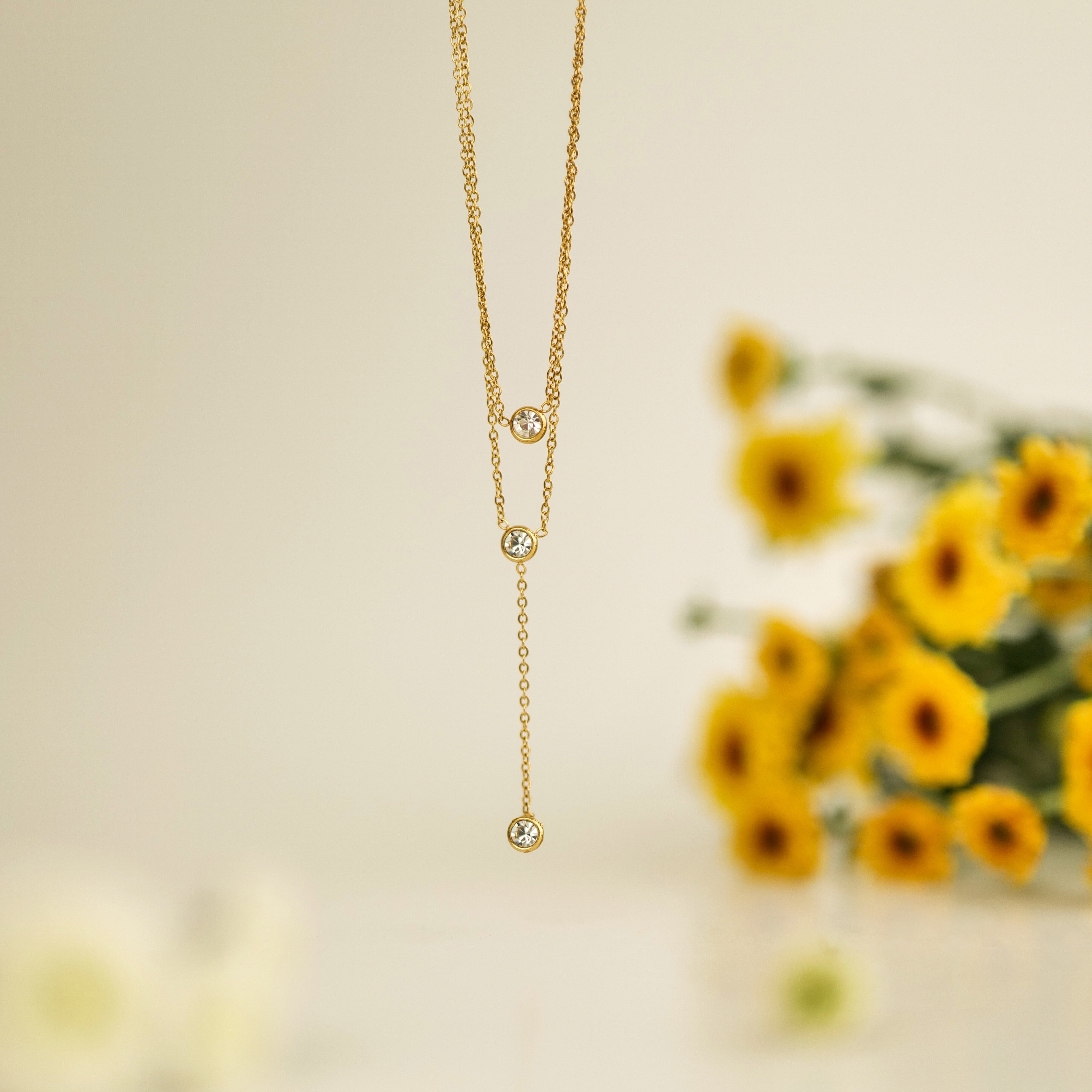 Trio Drop Necklace