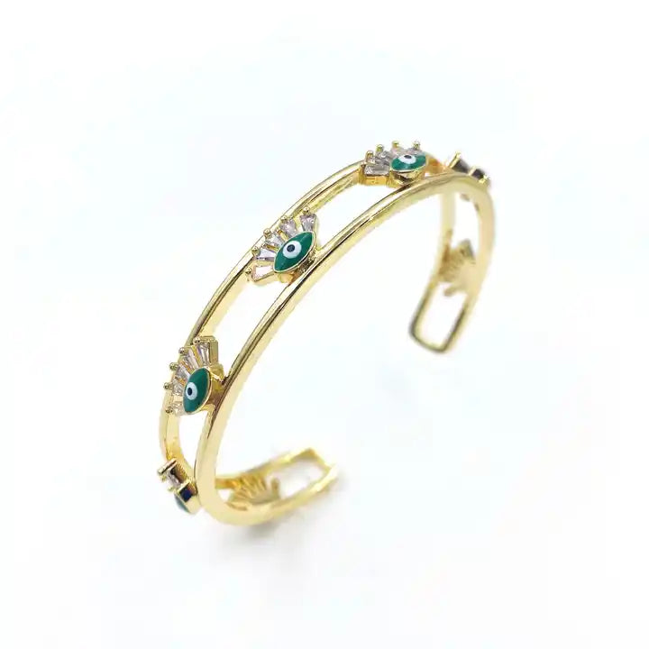 Zirconia Evil Eye Bracelet – photo 2