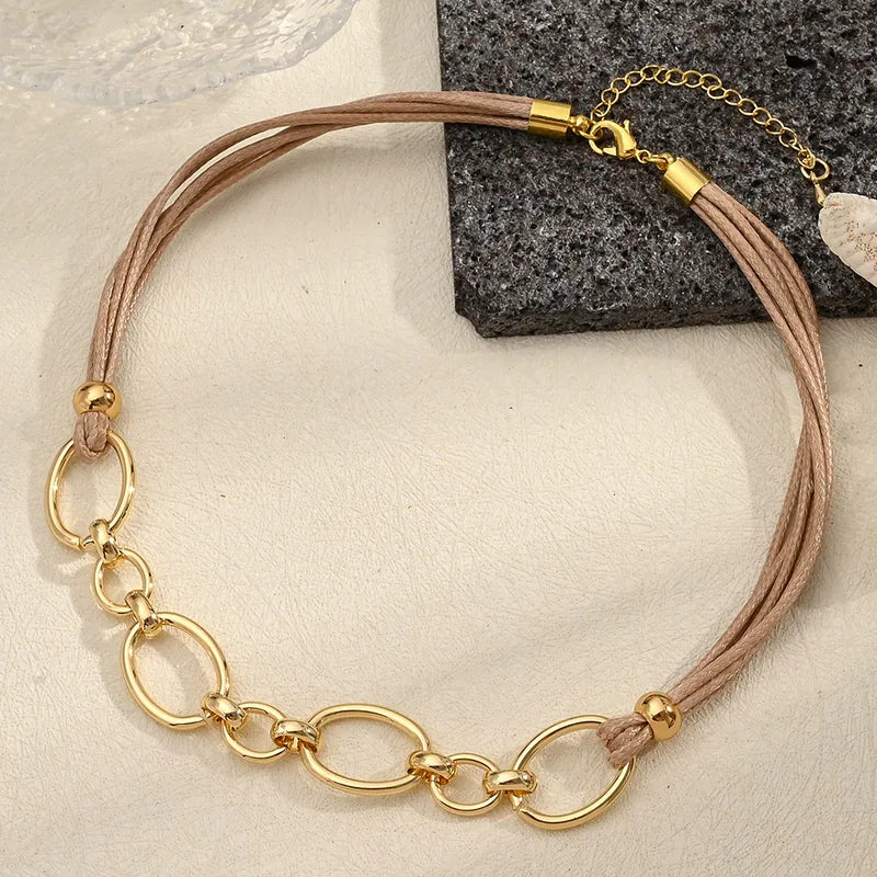 Gold Link Chain Necklace – photo 3