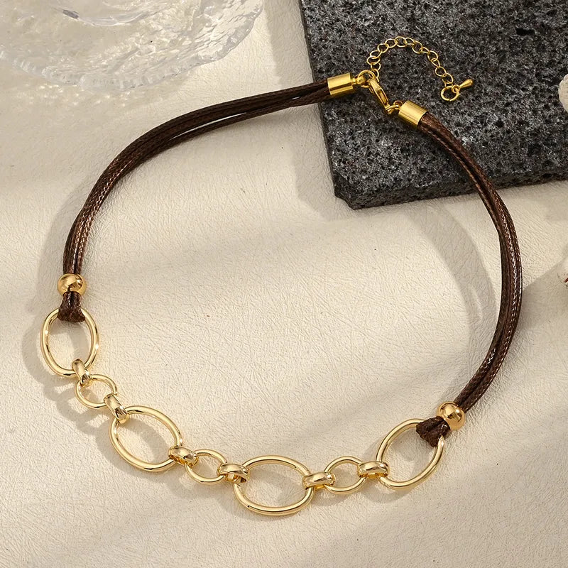 Gold Link Chain Necklace – photo 2