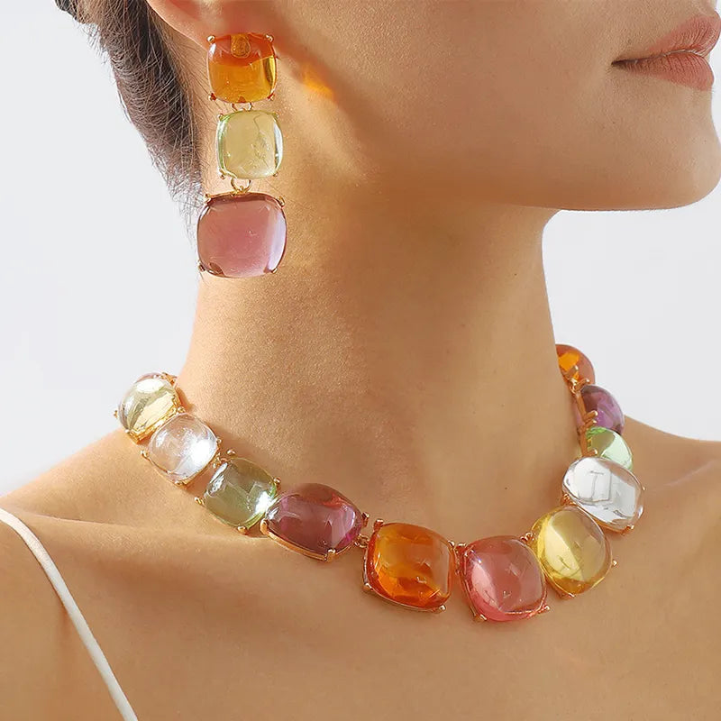 Sunset Resin Necklace – photo 1