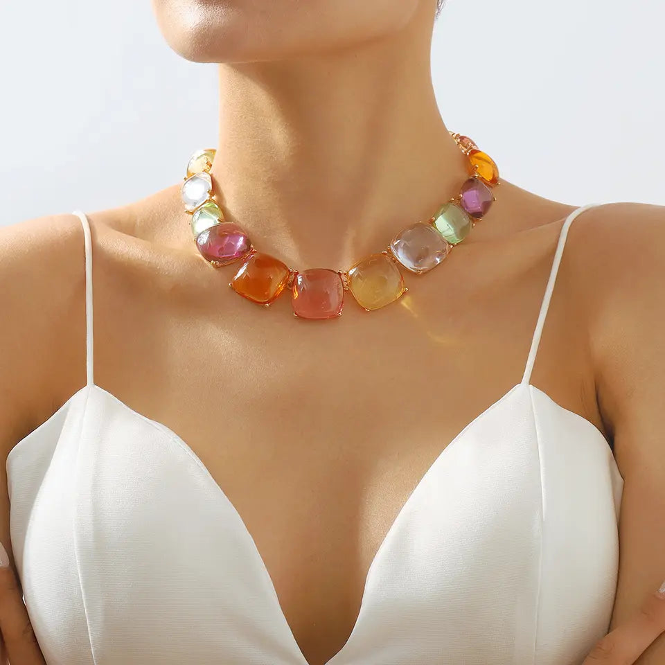 Sunset Resin Necklace