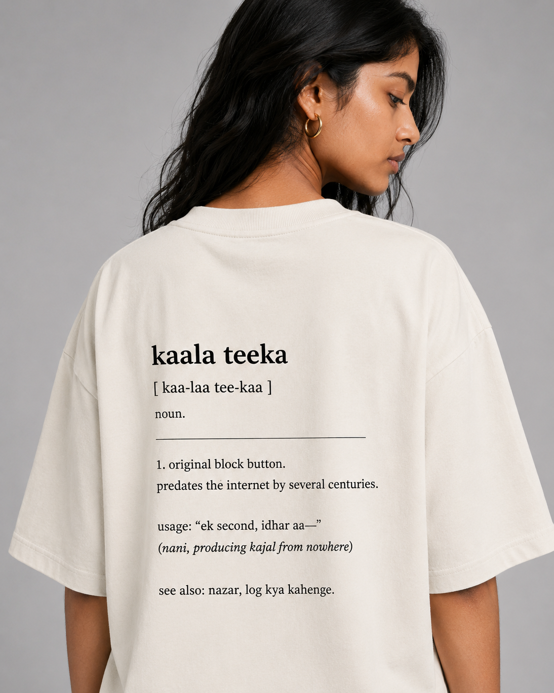 Kaala Teeka Unisex Oversized Tee
