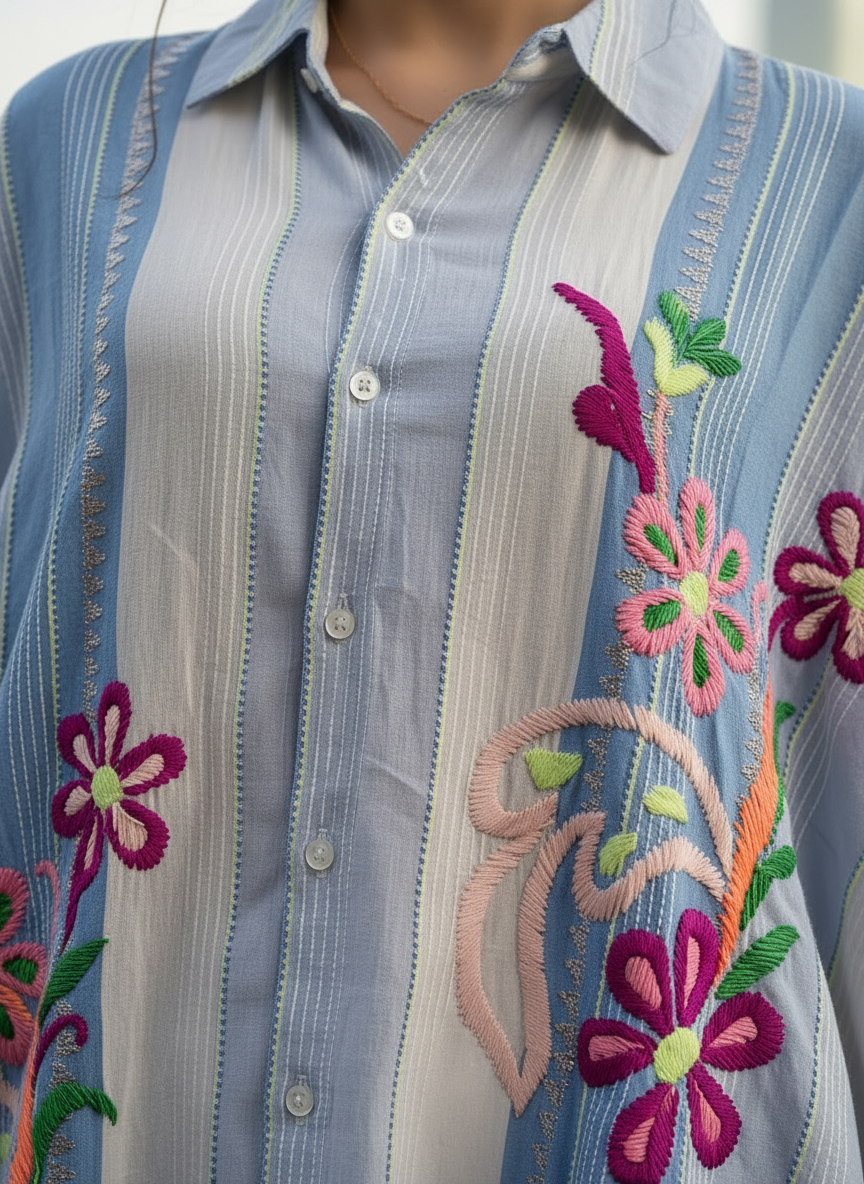Loom & Bloom Woven Floral Shirt
