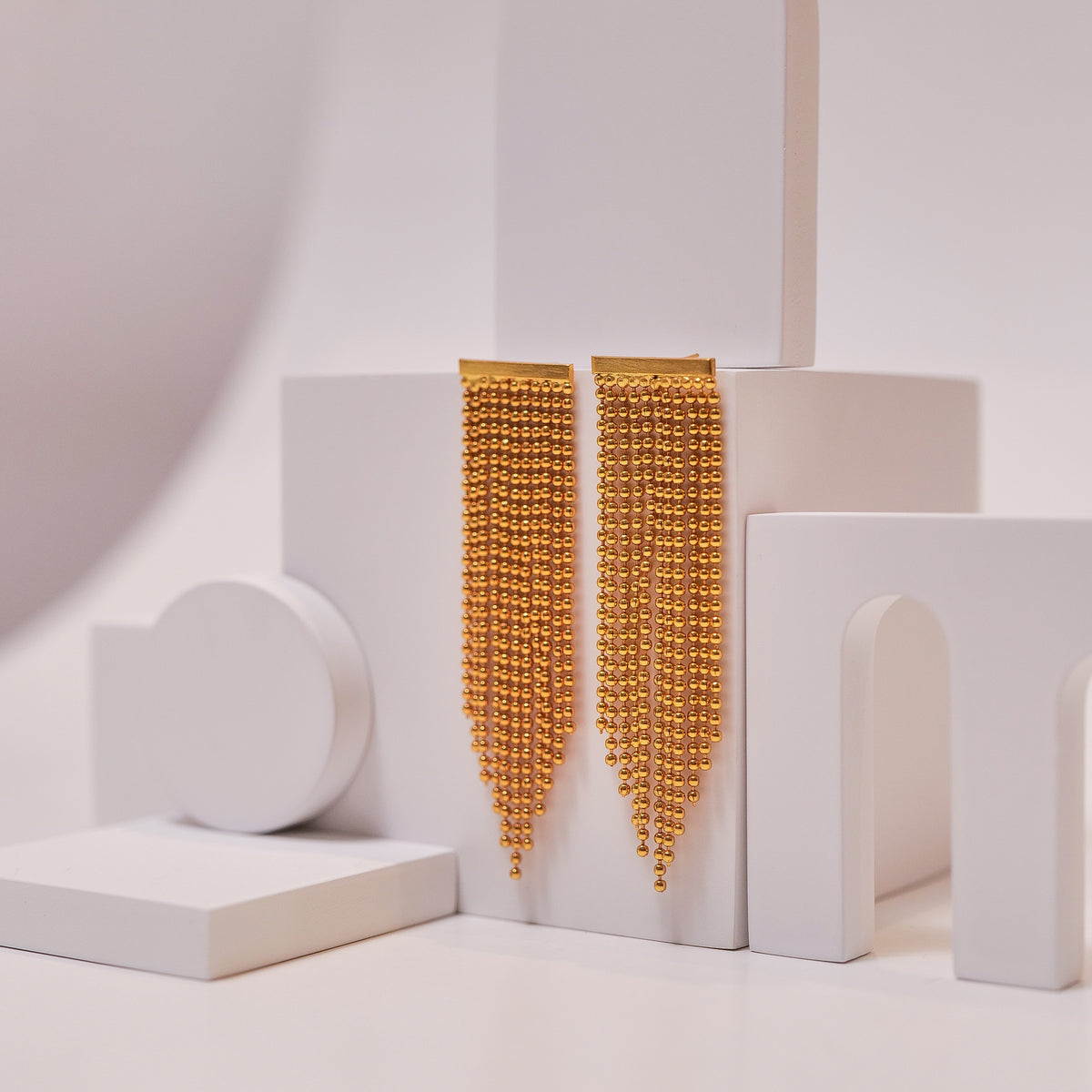 Rain Drop Tassel Earrings – photo 2