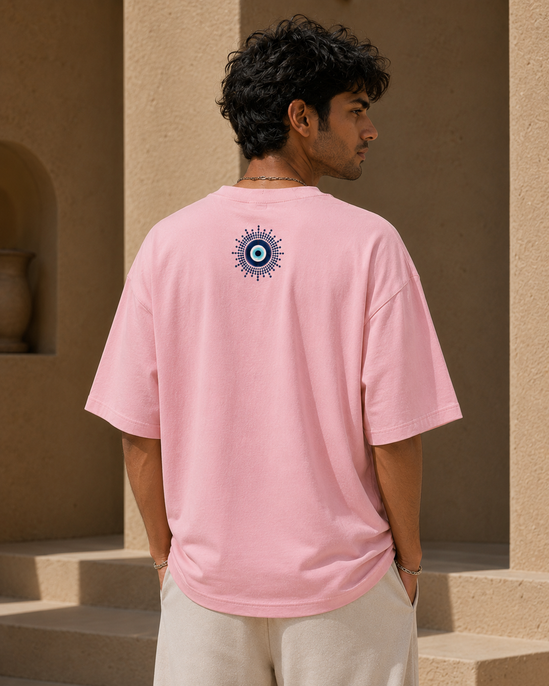 Evil Eye Go Blind Unisex Oversized Tee