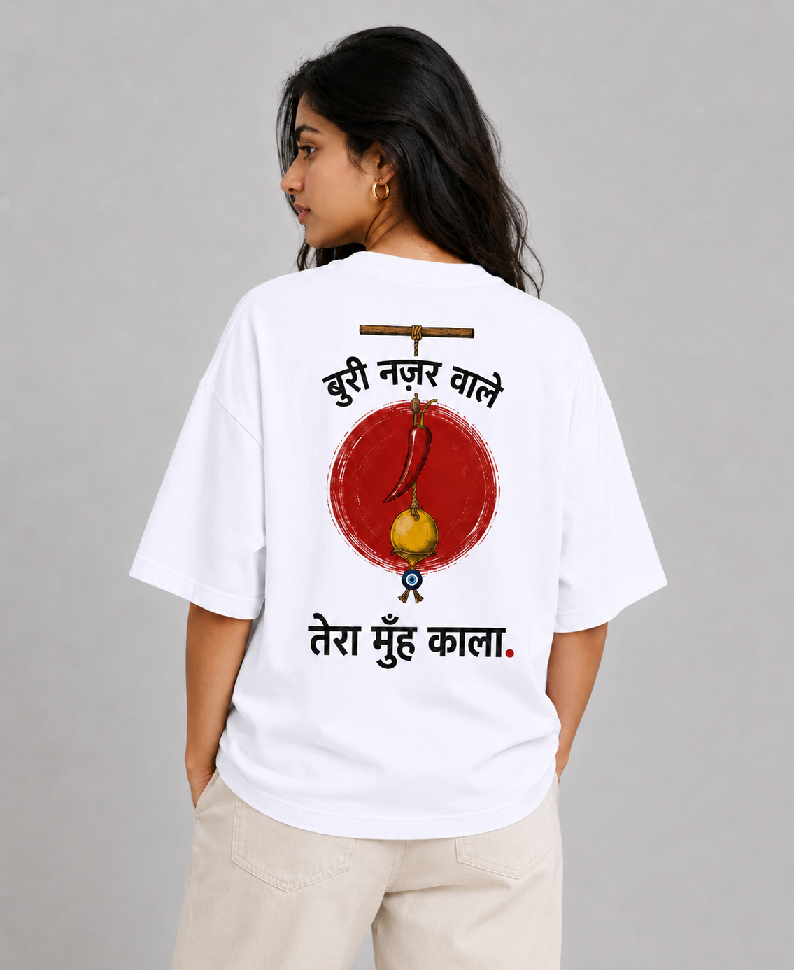 Nimbu Mirchi Buri Nazar Wale Unisex Tee 🍋🌶️