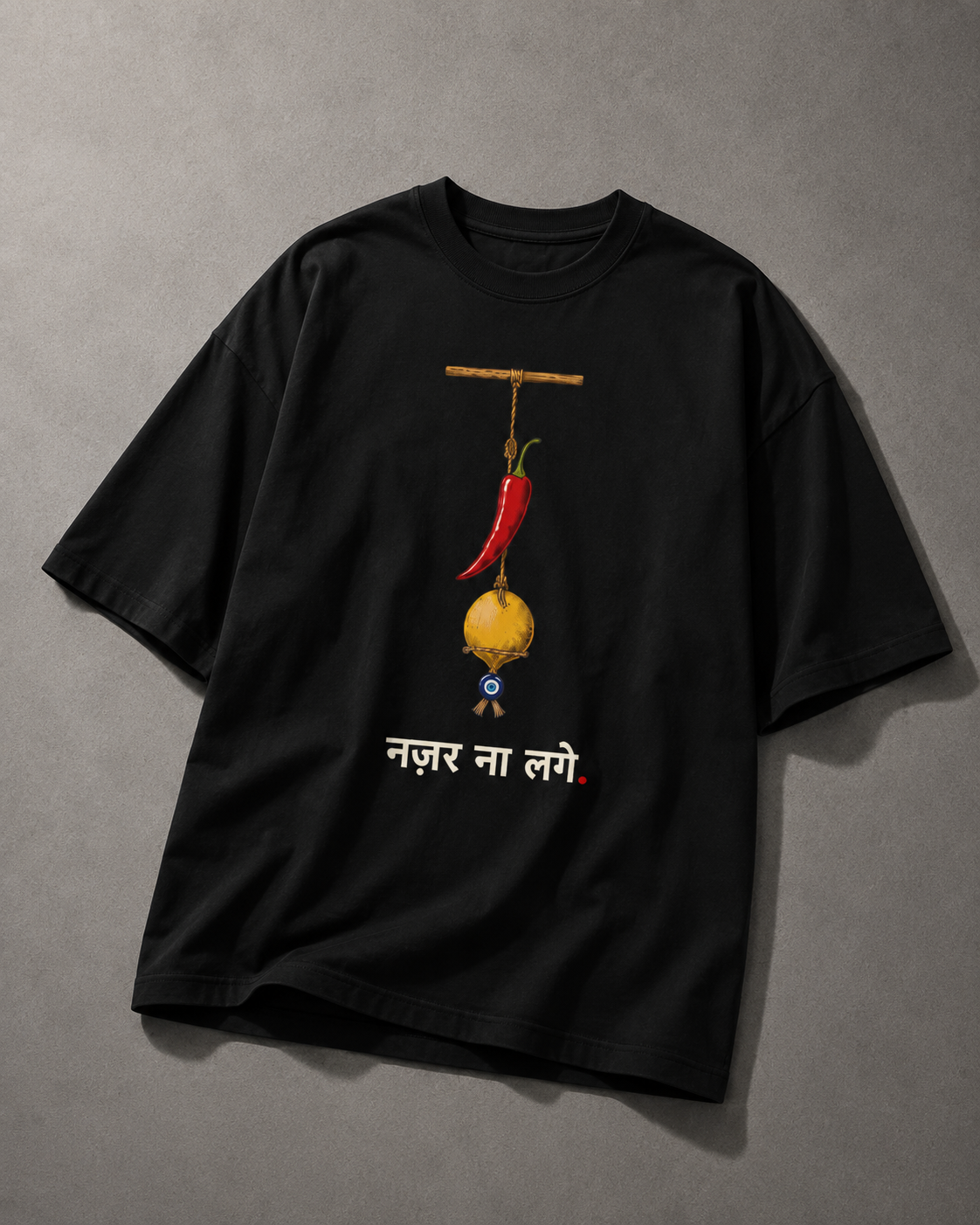 Nimbu Mirchi Buri Nazar Wale Unisex Tee 🍋🌶️