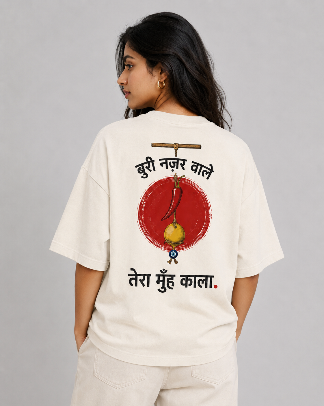 Nimbu Mirchi Buri Nazar Wale Unisex Tee 🍋🌶️
