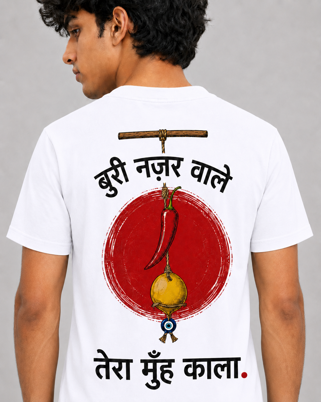 Nimbu Mirchi Buri Nazar Wale Unisex Tee 🍋🌶️