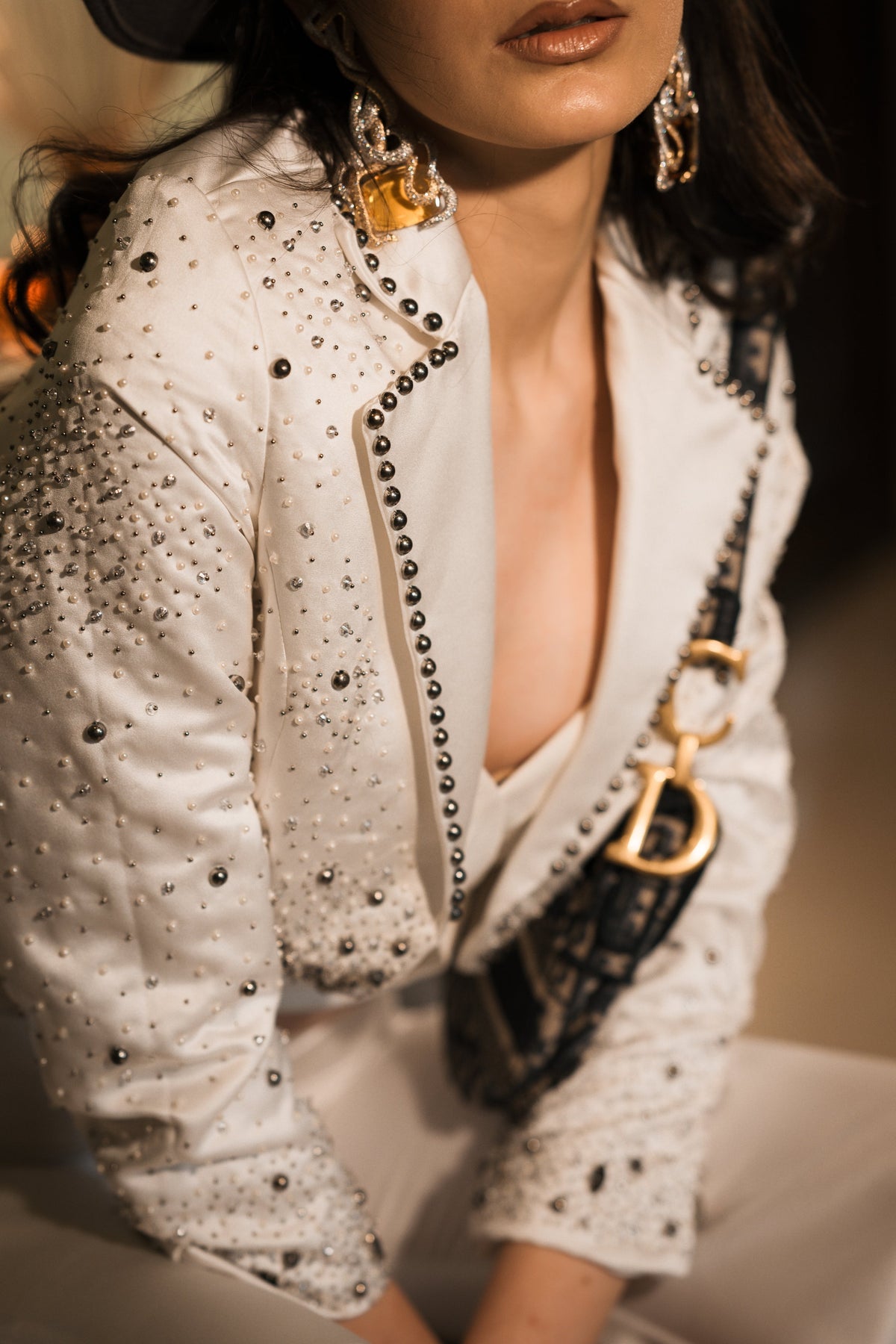Ivory hand embroidered 3 piece set – photo 6