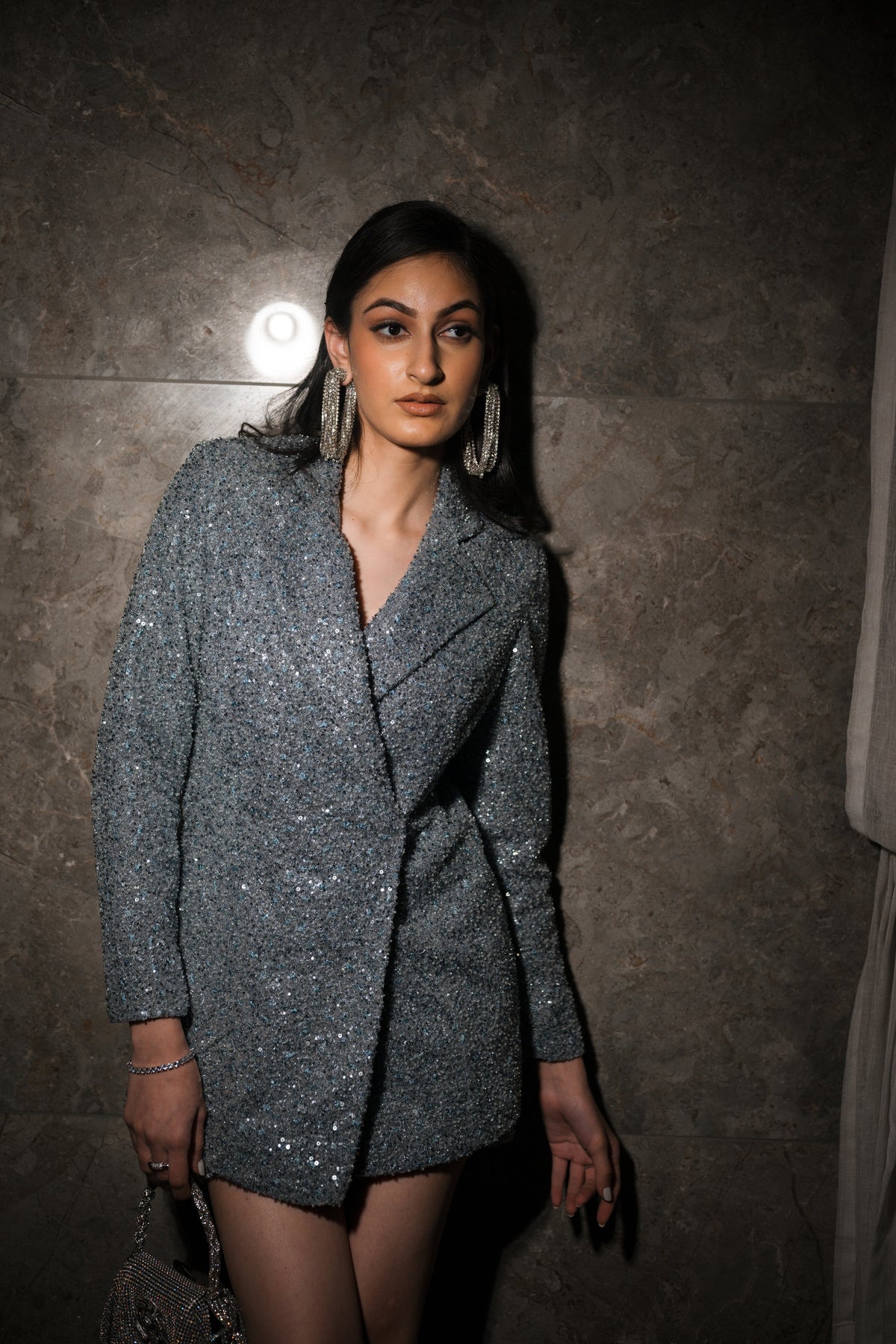 Silver sequins blazer set – photo 2