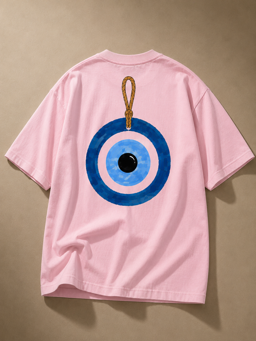 Evil Eye Charm Unisex Oversized Tee
