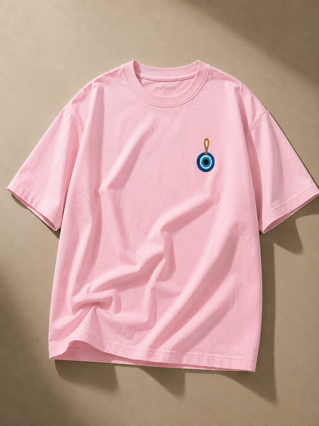 Evil Eye Charm Unisex Oversized Tee