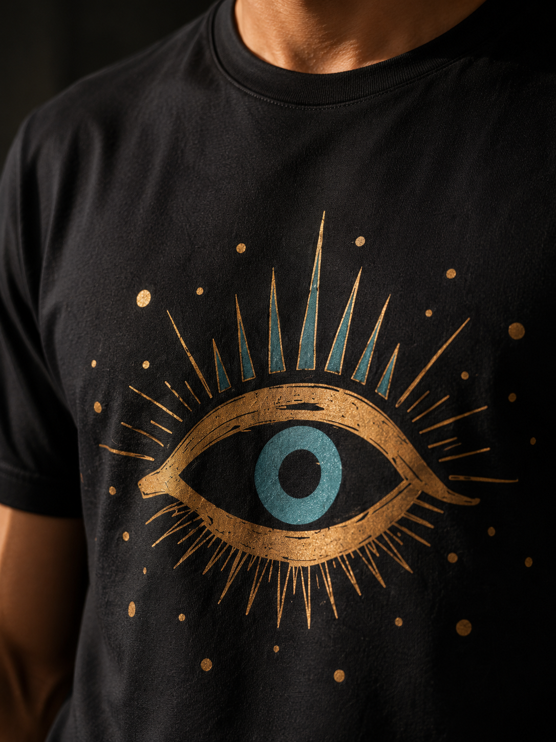 Golden Evil Eye Regular T-Shirt