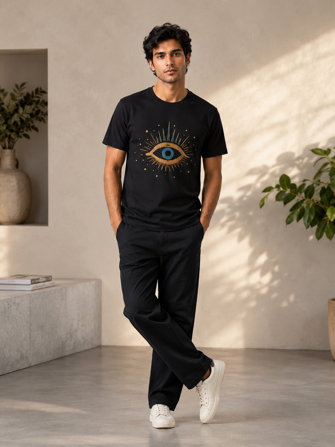 Golden Evil Eye Regular T-Shirt
