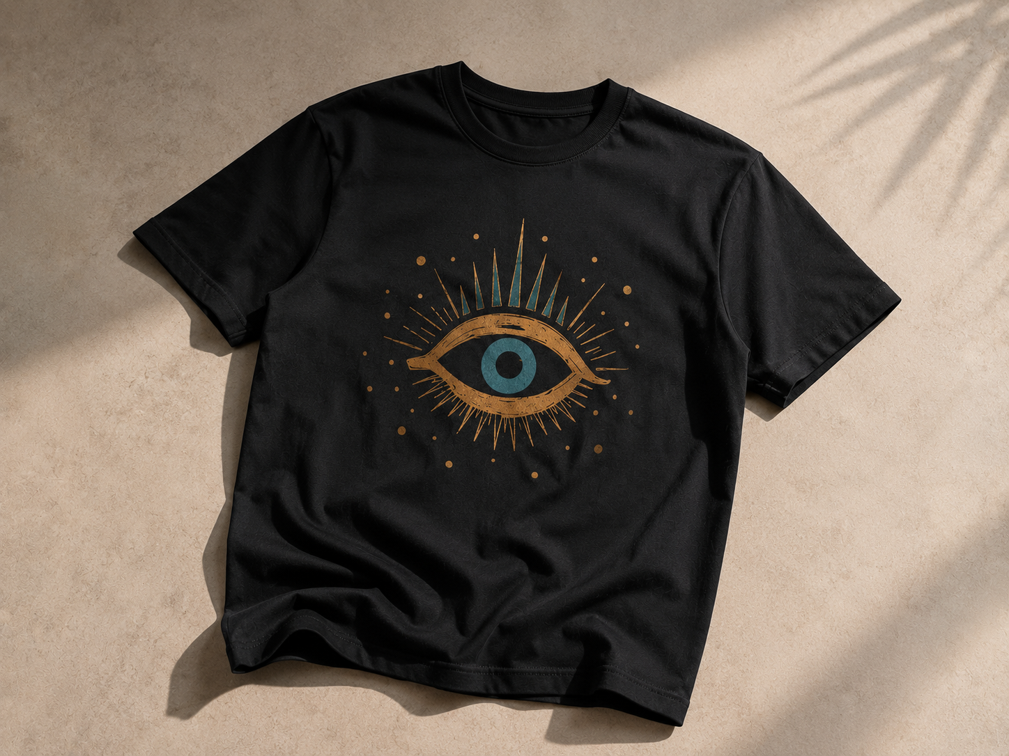Golden Evil Eye Regular T-Shirt